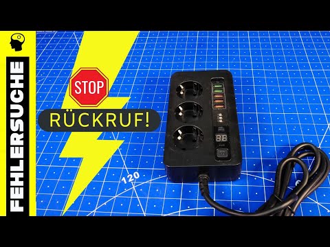 Rückruf: tödliche Steckdosenleiste | 3x gefährlich - ein Preis!