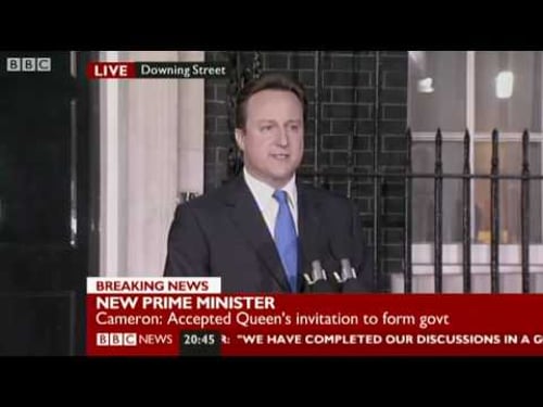 David Cameron is the UK's new prime minister - BBC News