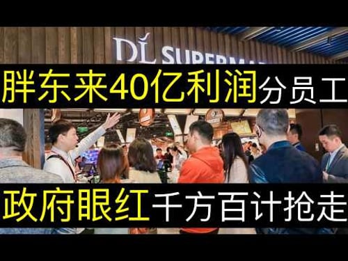 胖东来40亿利润分给员工,政府眼馋千方百计抢走。胖东来撕开中国遮羞布,国进民退是假都是懒政。中国福利制度如天方夜谭,都是螺丝钉(单口相声嘚啵嘚|两会提案|胖东来|宁德时代|中国失业率|人口红利)