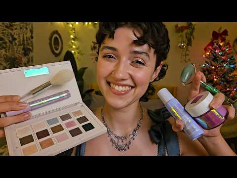 ASMR Doing Your Skincare & Makeup With Unbranded Products 🥰 (personal attention, mouth sounds)