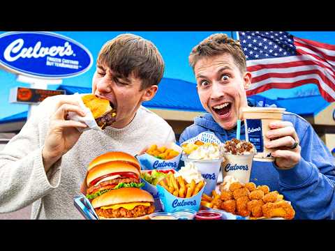 Two Brits try Culvers for the first time!