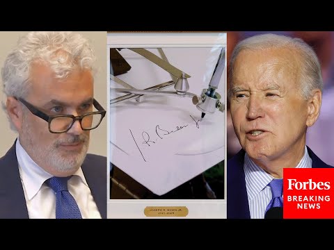 Biden Chief Of Staff Asked Point Blank: 'Do You Know Who The People Were Who Operated The Autopen'