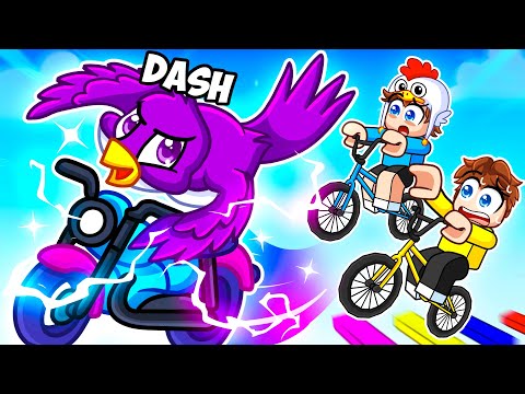 I Became a BIRD in Roblox BIKE OBBY!