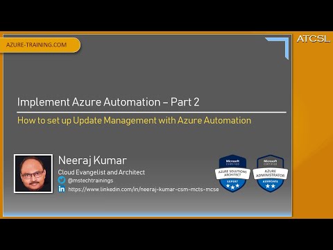 Azure Automation Part2 - How to set up Update Management with Azure Automation