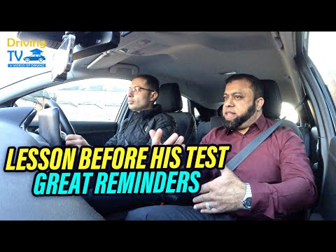 LESSON BEFORE HIS DRIVING TEST: Great Reminders, A MUST Watch For Learners!