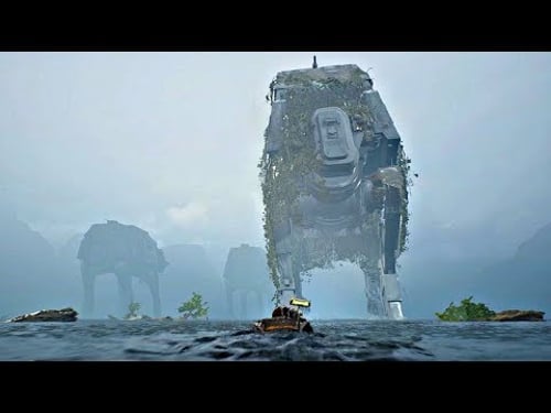 Star Wars Jedi Fallen Order - AT-AT Gameplay (PS4 Pro)