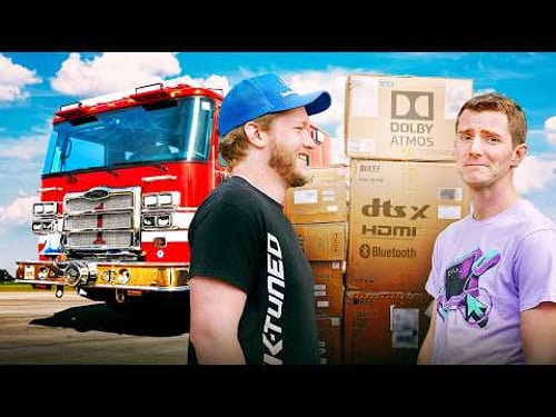 I Turned My Fire Truck into a Home Theater