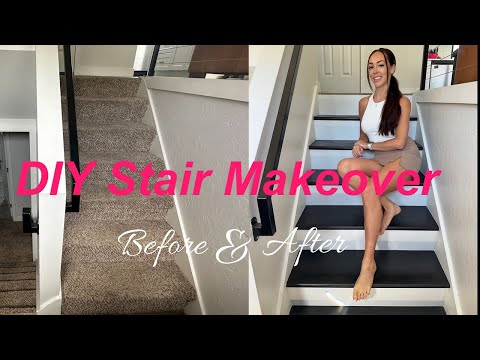 DIY Stair Makeover | From Carpet to Hardwood Stairs