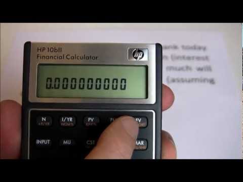 HP10BII -- Introduction and 5-Key Time Value of Money Examples