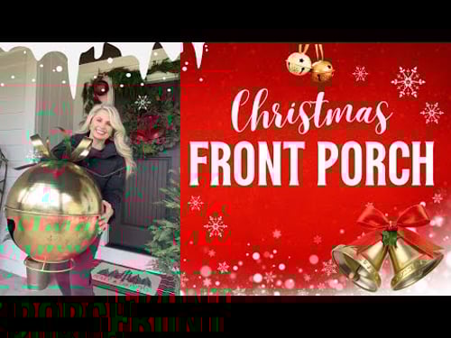 CHRISTMAS FRONT PORCH DECORATE WITH ME 2025