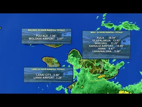 Sunday Weather Forecast | Storm shifts east bringing flooding to the Big Island and Maui