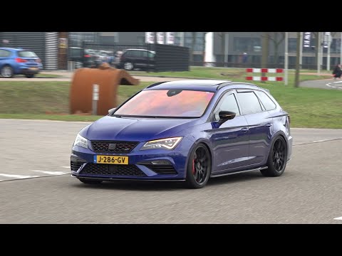 500HP Seat Leon Cupra ST 5F Stage 2 - Acceleration Sounds, Loud Sounds, Crackles!