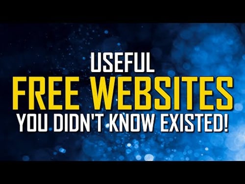 10 Useful FREE WEBSITES You Didn't Know Existed!