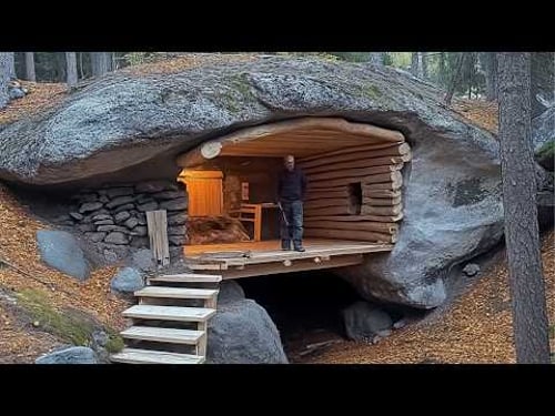 Top 4 Off-Grid CABIN BUILDS in the Middle of the Forest | by @lesnoy