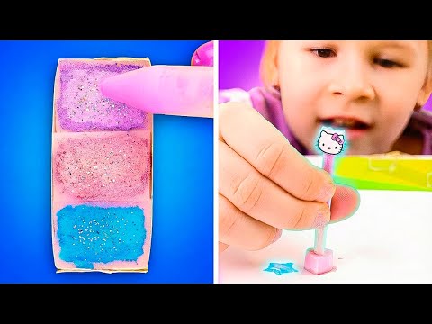 🎨 Fun Art Time for Kids! 😄 Colorful Sponge Stamps & Easy Crafts! 🧽