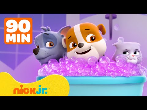 Щенячий патруль | Пузыри в беде у Rubble и вонючие спасения! PAW Patrol с Zuma и Skye | Nick Jr.