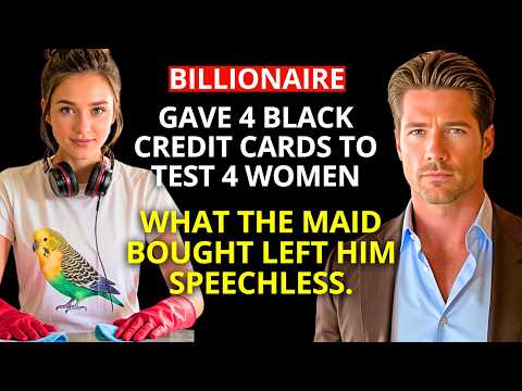 BILLIONAIRE gave 4 BLACK CREDIT CARDS to test 4 WOMEN – what the MAID bought left him SPEECHLESS
