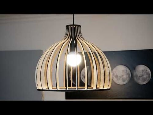 CONSTRUÍ una LAMPARA de MADERA en mi HABITACIÓN