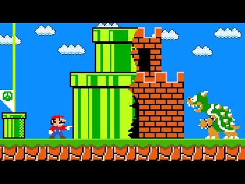 When EVERYTHING Mario touches turns into PIPES