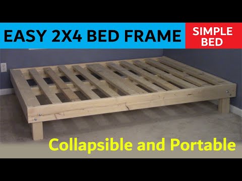 2x4 Queen Bed - Cheap, Easy, Portable