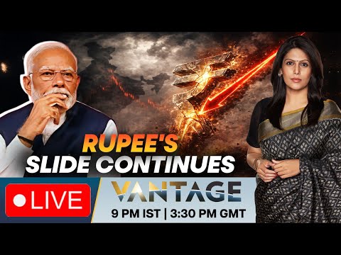LIVE: Indian Rupee Hits Record Low, Slips Past 91-mark Against US Dollar |Vantage with Palki Sharma