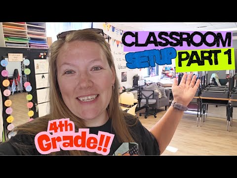 Classroom Setup Part 1!! 4th Grade (second year)! Set up and Organize my Disney Classroom with me!