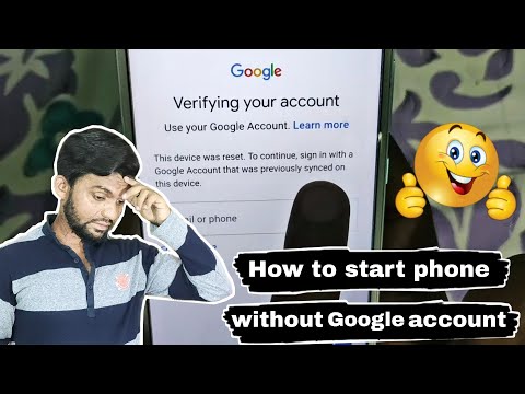 How to start android phone without Google account verification | How to Bypass Google account FRP