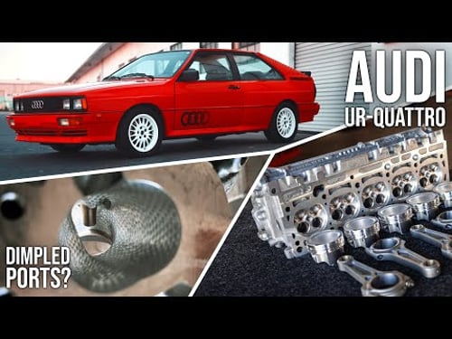 Building a mental Audi Quattro 5-Cylinder: but why use dimpled ports?
