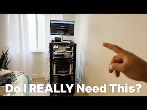 StarTech 4Post 25U Mobile Open Frame Server Rack Setup