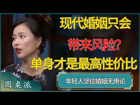 现代婚姻只会带来风险?年轻人坚信婚姻无用论,单身才是最高性价比#窦文涛 #梁文道 #马未都 #周轶君 #马家辉 #许子东 #圆桌派 #圆桌派第八季
