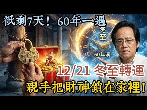 倪海廈急呼:只剩7天!這是60年一遇的「天地換屆」!冬至做對這一步,親手把財神鎖在家裡!#倪海廈 #黃帝內經 #養生 #國學 #易經 #人生智慧 #冬至 #開運 #招財#2026 #taiwan