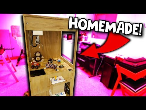 BUILDING A HOMEMADE CLAW MACHINE!!! Part 1 of 2