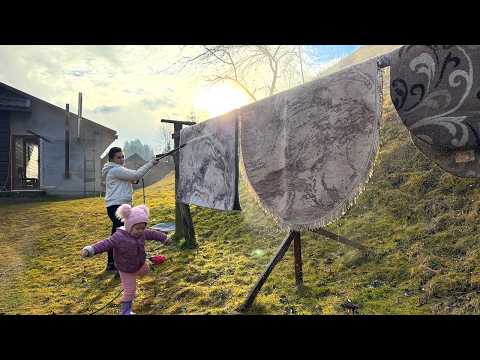 Traditional Carpathian Life 🌿 Wood-Fired Cooking, Family Warmth & Mountain Home 🏡🍳