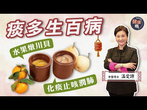 久咳多痰人士補品|秋冬潤法不同 時令水果燉川貝 潤肺化痰止咳|咳不單只關肺事 養好肺脾腎防生痰|健康嗎 @HealthCodeHK【醫師Cooking】