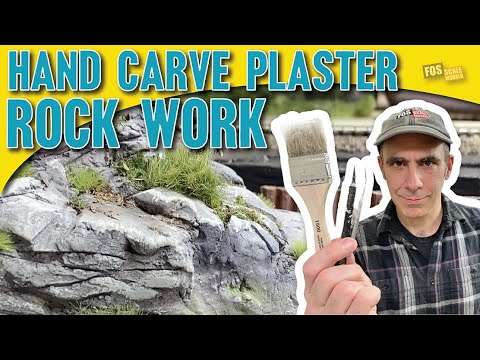 Hand Carve Plaster Rock Work