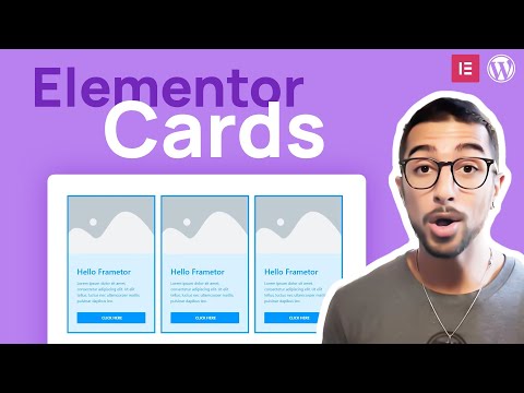 How to make cards with full width image in elementor