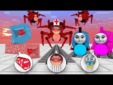 Monster School : Cute Thomas GIRLFRIEND | DR CHOO CHOO CHARLES ATTACK - Minecraft Animation