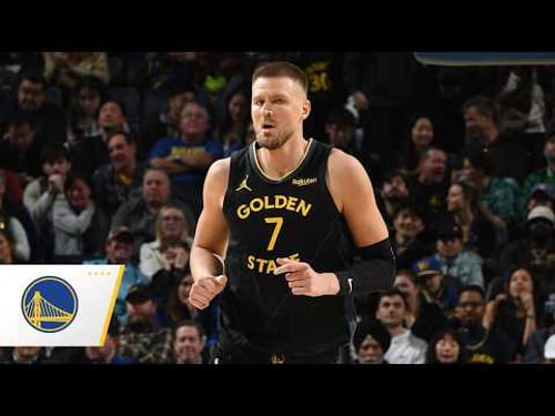 Kristaps Porzingis Makes Warriors Debut vs. Celtics
