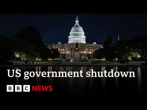 US government shuts down after Senate fails to pass last-ditch funding plan | BBC News