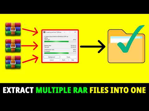 EXTRACT RAR FILES ON PC: How to Extract Multiple RAR Files into One Folder (Windows 10/11)