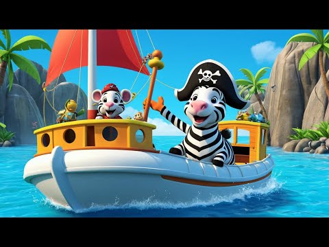 Зебра становится пиратом на буксире 🚢