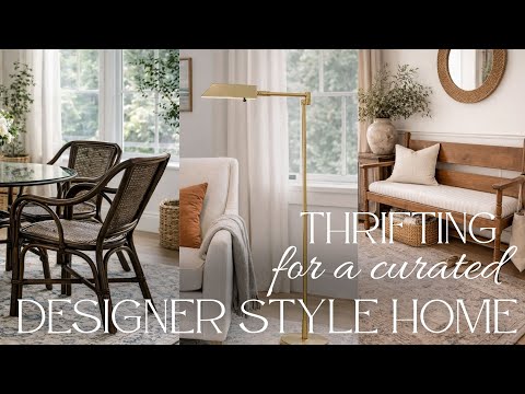 Thrift with Me / Inspiration for a Curated Designer-Style Home