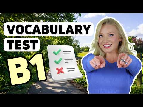 If you know these 15 words, you have the B1 level of English Vocabulary (Intermediate)