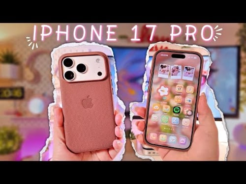 Aesthetic Unboxing β¨ iPhone 17 Pro + TechWoven Case | Cute 3D Icon Customization