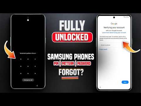How to COMPLETELY unlock Any Samsung phone forgotten PIN, Pattern, Password & bypass Google account.