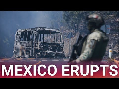 Mexican tourist town erupts into war as cartel clashes with army, foreigners warned to seek shelter