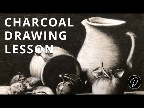 Charcoal Pencil Tutorial: Simple Still Life