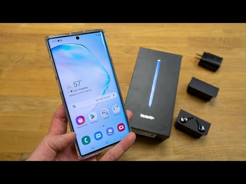 Samsung Note 10 Plus Unboxing and Overview in 4K