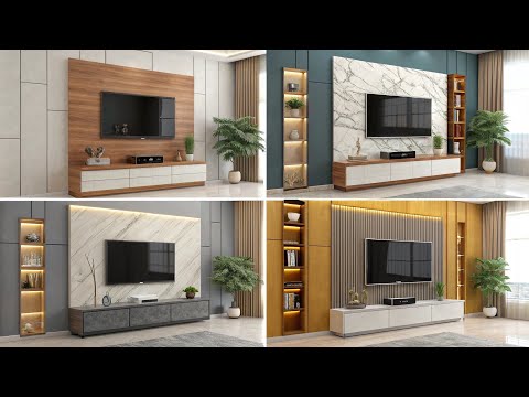 Modern Luxury TV Cabinet Design 2025 : Stylish Wall Unit ideas