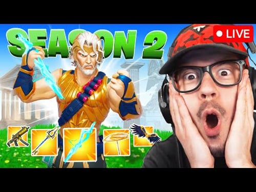 Playing FORTNITE *SEASON 2* with GOD POWERS! (Easy Wins)